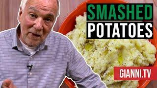 Smashed (Mashed) Potatoes with Garlic and Olive Oil, Italian Recipe - Gianni's North Beach