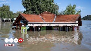 Két méteres víz alá került Kismaros, már a jelzőlámpák sem látszanak