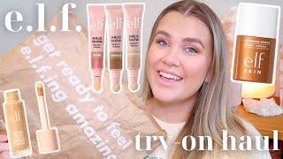 new! e.l.f. makeup try-on *haul* 2024 