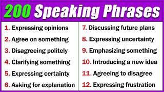 200 Important English Speaking Phrases | Improve Your English Speaking Fluency