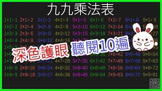 Chinese multiplication / 九九乘法表 / 國語九因歌 / 台灣版