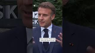 'That would lead to chaos': Macron on regime change in Iran