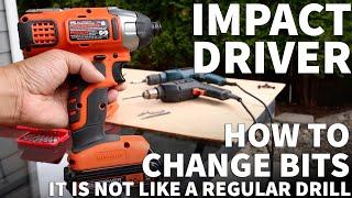 How to Change Bit on an Impact Driver - Remove or Change Out Bit on a Cordless Impact Drivers