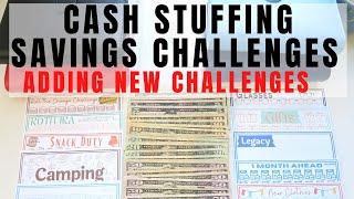 CASH STUFFING $585 | ADDING A BINDER | NEW SAVINGS CHALLENGES I'M USING | BUDGET REFRESH