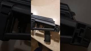 polish hellpup ak pistol with folding brace