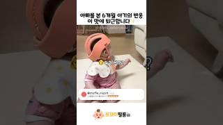 아빠를 본 6개월 아기의 반응 이 맛에 퇴근합니다