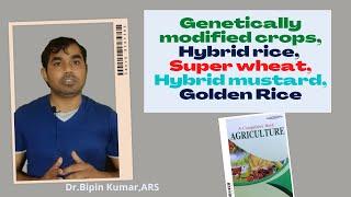 Part-10 Genetically modified crops,Hybrid rice, Super wheat, Hybrid mustard, Golden Rice