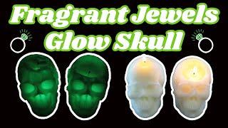 Glow in the Dark Skull Candle with Mystery Ring Inside! Fragrant Jewels Ring Reveal