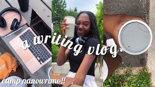 a camp nanowrimo writing vlog