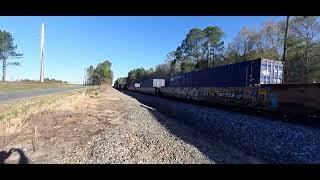 NS 238 with Union Pacific power on the NS SC Line Hopkins, SC