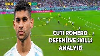 Cristian Cuti Romero - Defensive Skills in the World Cup | Analysis