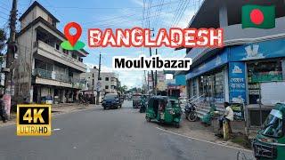 Bangladeshi 4K Walking Tour Sylhet City 2024 || Moulvibazar District  4k Walking Tour 2024