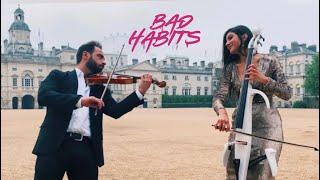 Ed Sheeran - Bad Habits [Violin & Cello Cover] Cellist Jenny