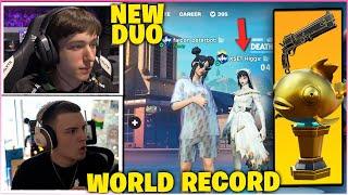 PETERBOT Recruits CLIX'S DUO & BREAKS Fortnite RELOAD Kill Record On LIVE STREAM! (Fortnite)