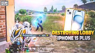 INTENSE CLUTCHES IN IPHONE 15 PLUS || SOLO VS SQUAD GAMEPLAY | SMOOTH + 60 FPS PUBG / BGMI TEST 2024