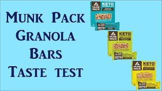 Munk Pack Granola Bars - Taste Test