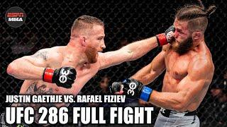 Justin Gaethje vs. Rafael Fiziev 1 FULL FIGHT [UFC 286 – March 18, 2023] | ESPN MMA