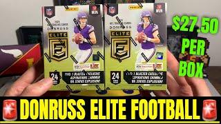 *FIRST LOOK AT 2024 DONRUSS ELITE FOOTBALL BLASTER BOXES!!* 2 Numbered Card Per Box?! $27.50 Per!