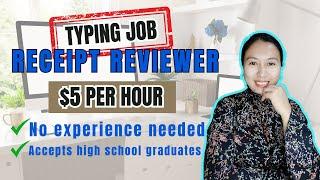 Earn $5/hour as Receipt Reviewer | Typing Job without experience needed