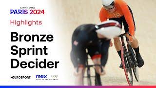 Controversial Bronze?  | Men's Track Cycling Individual Sprint | #Paris2024 #Olympics