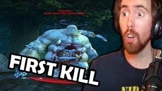 First Stitches Kill EVER In The Classic WoW Beta With Asmongold & Esfand