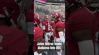 Jalen Milroe making me want to run through a brick wall before the game #rolltide