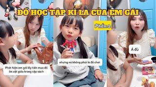 Tổng Hợp Đồ Học Tập Ảo Ma Hài Hước Của Em Gái - Lười Nhưng Thông Minh | Mèo Lém Lỉnh