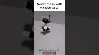 Never mess with me and Jo #exploit #roblox #gojo #thestrongestbattlegrounds #script #hack