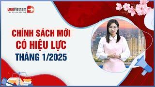 Chính Sách Mới Tháng 01/2025: Hàng Loạt Luật Có Hiệu Lực | LuatVietnam.vn