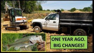 Kapper Outdoors Farm Vlog Fun ONE YEAR AGO Tractor-Excavator-Humor!