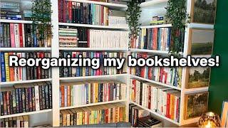 Reorganizing My Bookshelves & Decorating My Library