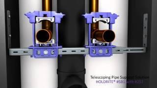 Telescoping Pipe Support Solution