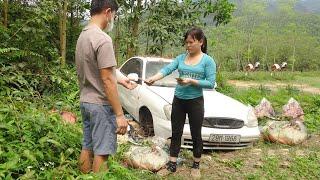 Genius girl challenge: Buy and restart the used car after many years of abandonment in the landfill