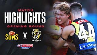 Gold Coast Suns v Richmond Highlights | Opening Round, 2024 | AFL