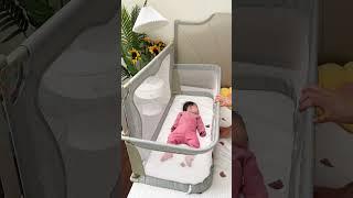 发现了一款宝藏婴儿床！多功能轻便可折叠设计再也不怕压到宝宝了！性价比高还不占空间真的香！ #婴儿床 #母婴好物 #宝妈推荐 #母婴好物 #带娃好物