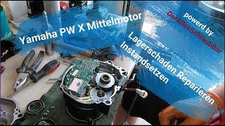 Yamaha PW X Mittelmotor Lagerschaden Reparatur, Austausch