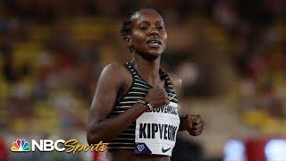 Faith Kipyegon nearly breaks world record in women's 1500m at Diamond League Monaco | NBC Sports