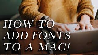 How to add fonts to mac! Installing fonts on your apple macbook or imac using font book