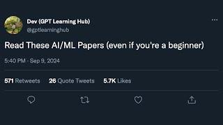 These AI/ML papers give you an unfair advantage