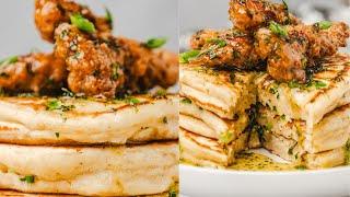 Savoury Pancakes With Honey Butter Chicken