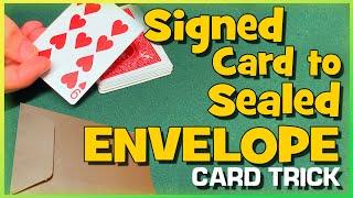 Signed Card In Sealed Envelope - Classic Magic Card Trick with Tutorial