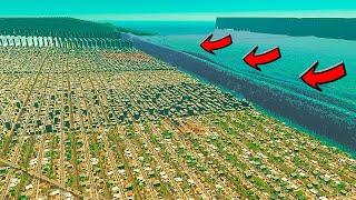 Can a MEGA CITY stop a MEGA TSUNAMI in Cities Skylines?