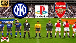 Winning Eleven 2002 Gameplay - Inter vs Arsenal - Duckstation PS1 on PC  Full Game [4K60]