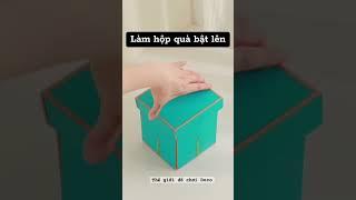 Hộp quà tự bật handmade siêu bất ngờ #handmade #hopqua