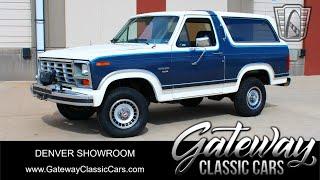 1822-DEN 1986 Ford Bronco Gateway Classic Cars of Denver