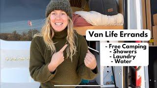 Solo VanLife w/ 2 Cats: Safe Places to Sleep, Showers, Water Tank Fill-Ups, Laundry & More!