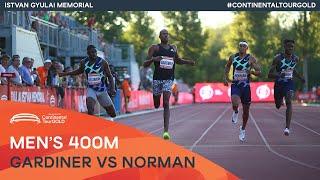 Steven Gardiner wins hotly anticipated 400m clash | Istvan Gyulai Memorial