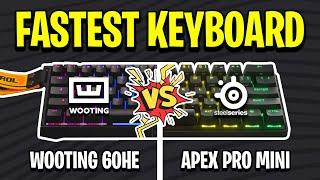 Which Is The FASTEST Keyboard? (Apex Pro Mini Vs Wooting 60HE)