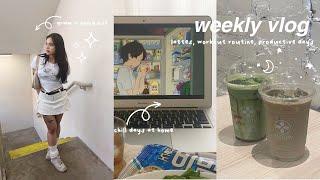 productive vlog  ₊˚matcha lattes , workout routine, etc.ㅤ | aesthetic vlog