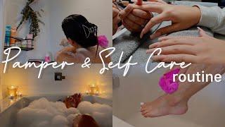 RELAXING PAMPER ROUTINE 2022 | Self Care Day, Feminine Hygiene, Exfoliating, Shower, Skincare